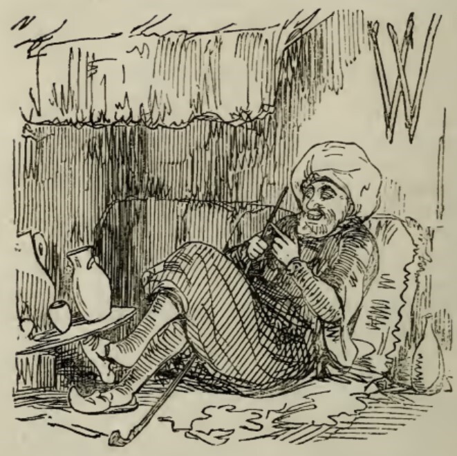 [Vanity Fair Chapter LII Inhabited Initial]