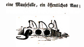 ein Mausefalle, ein Offentilches Amt