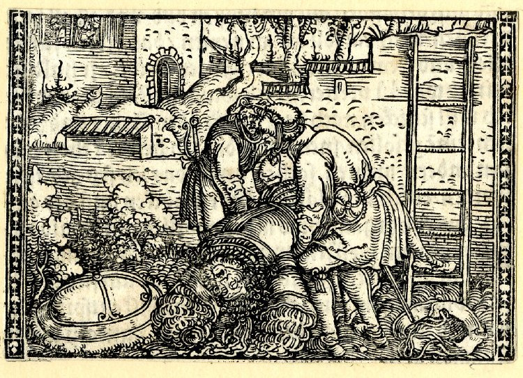 [Act XIX – Sosia and Tristan Lifting Calisto After He Has Fallen to His Death]