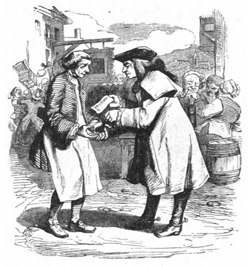 [a man is bribed by a politician]