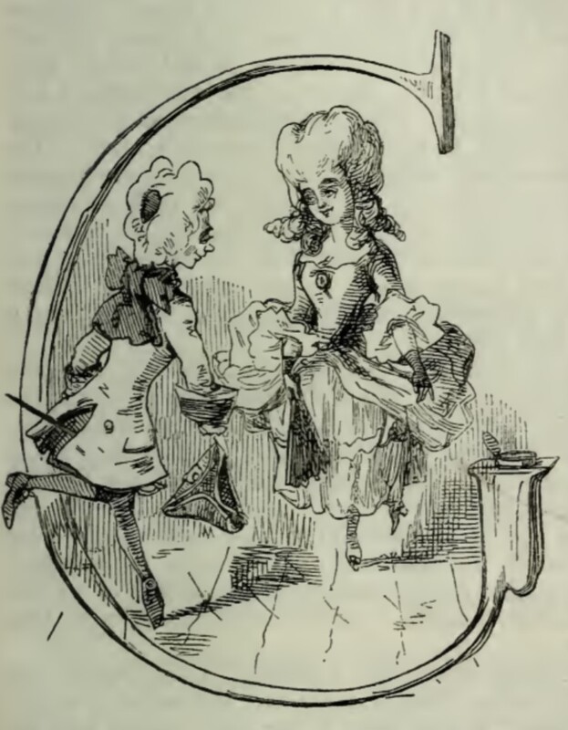[Vanity Fair Chapter LX Inhabited Initial]