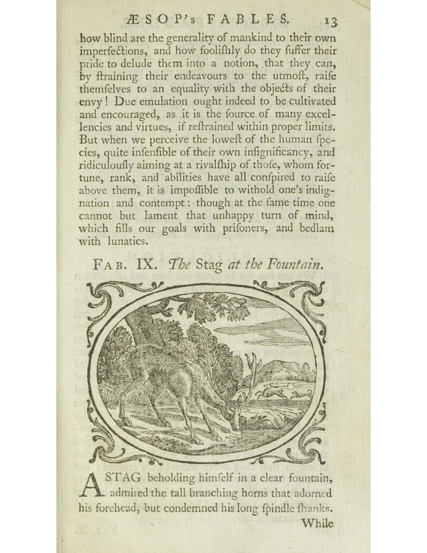 The Stag at the Fountain. Other Titles: The Stag Looking into the Water.