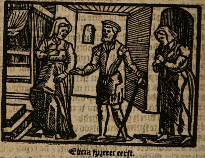 [Act XVIII] Elicia spreect eerst.