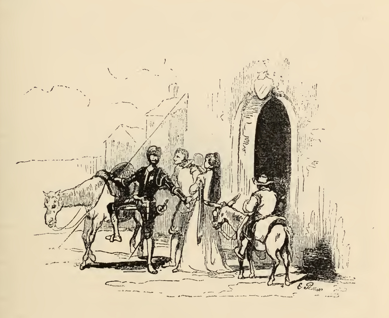 [Don Quixote's Departure from the Home of Don Diego]