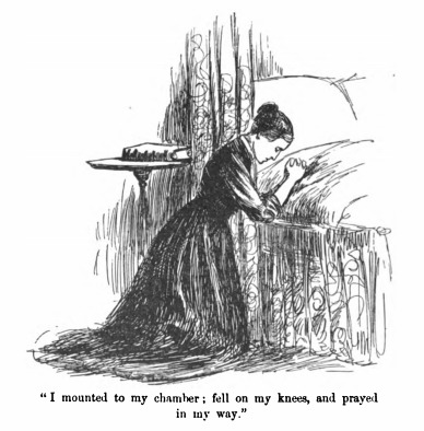 I mounted to my chamber: fell on my knees; and prayed in my way.