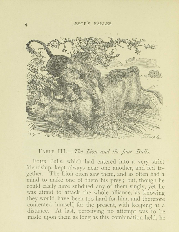 The Lion and The Four Bulls