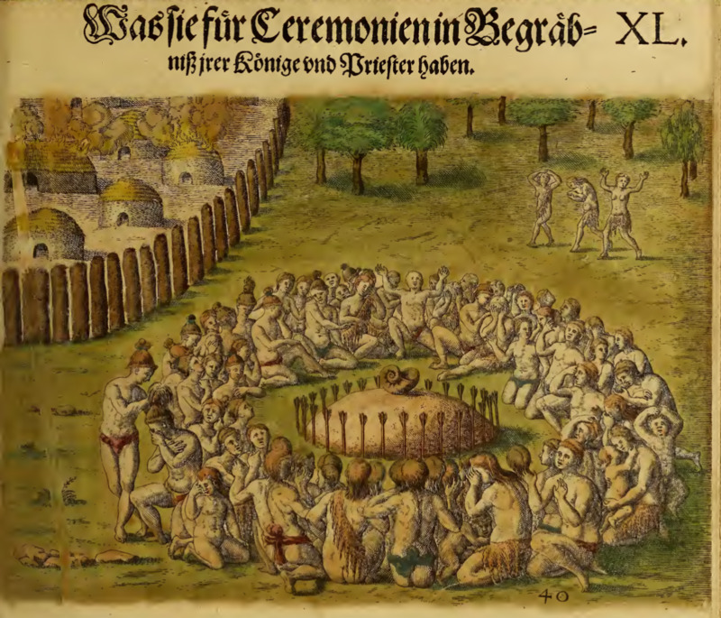 Was sie für Ceremonien in Begräbniß irer König und Priester haben. XL.
