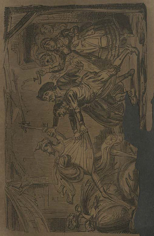 [Don Quixote Attacks the Wine Skins in his Sleep]