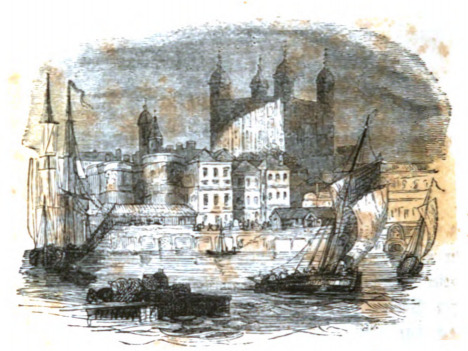 [The Tower of London see from the Thames]