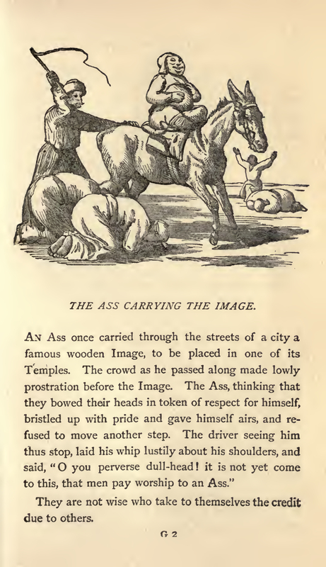 THE ASS CARRYING THE IMAGE