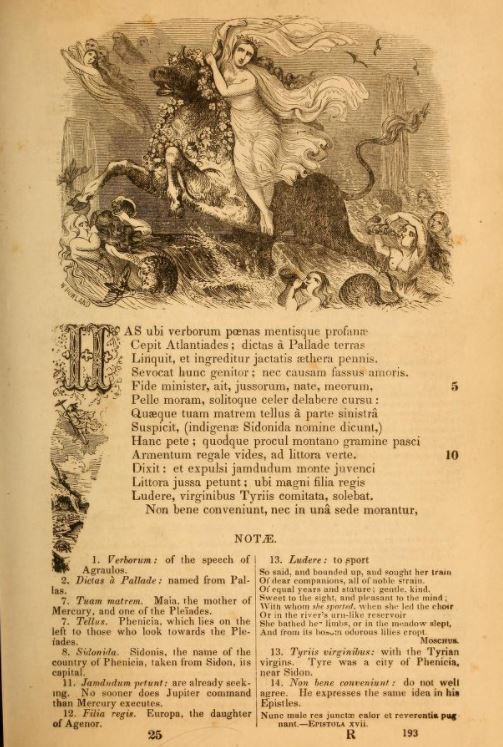 [After Assuming the Form of a Bull, Jupiter Swims to Crete with Europa on His Back]