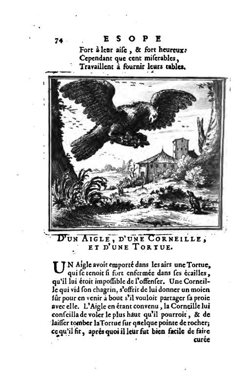 D’un Aigle, D’une Corneille, et D’une Tortue