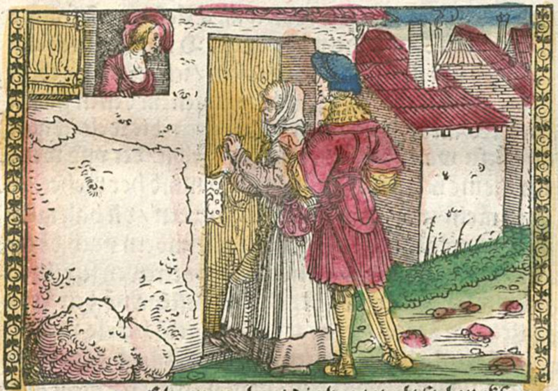[Act III – Elicia Watches as Sempronio and Celestina Arrive]