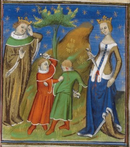 Cy sensuit histoire de yocaste qui su royne des thebans