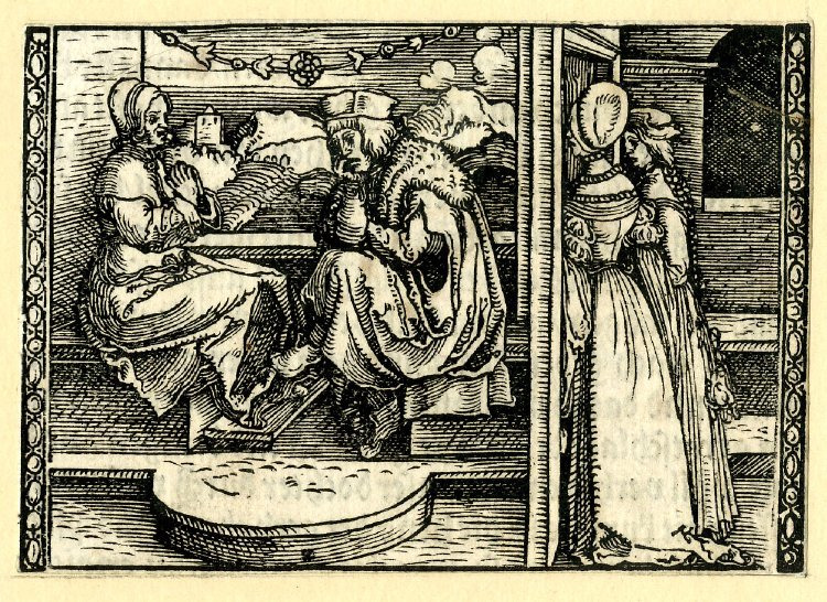 [Act XVI – Melibea and Lucrecia Overhear Pleberio and Alisa Talking About Finding a Husband for Melibea]