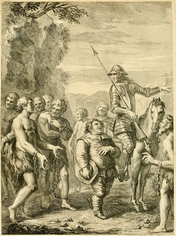 [Don Quixote addresses the galley slaves]