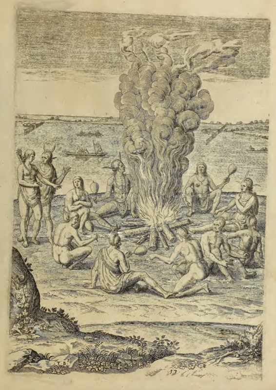 XVII. Their manner of prainge with Rattels abowt te fyer.