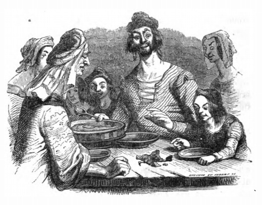 [Gulliver eats with the giants]