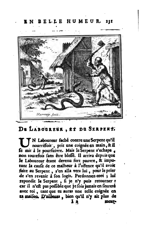 Du Laboureur, Et Du Serpent