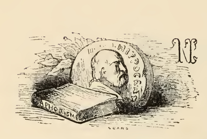 [A Bust and Book of Aphorisms of Hippocrates]