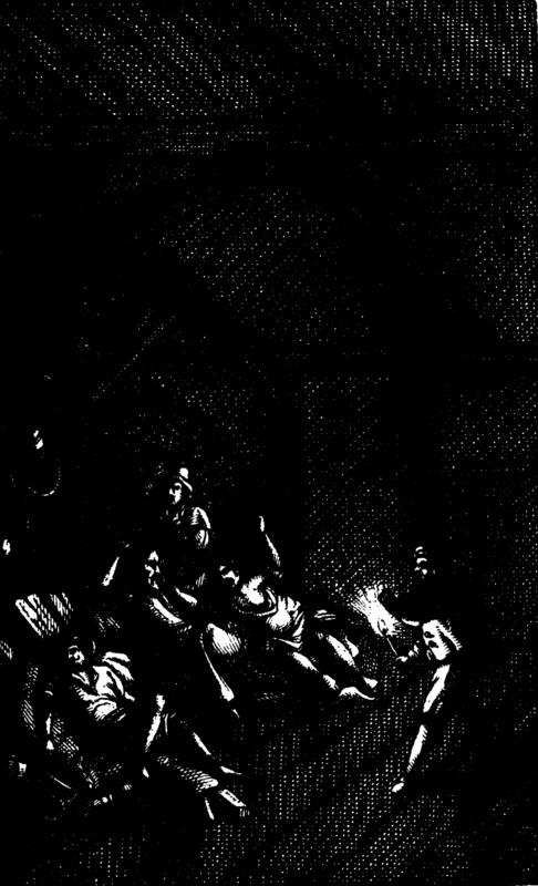 [Don Quixot and the Carrier fighting for the Innkeepers Maid]