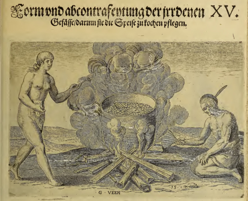 Form und abcontrafentung der irrdenen Gefässe darinn sie die Speise zu kochen pflegen. XV.