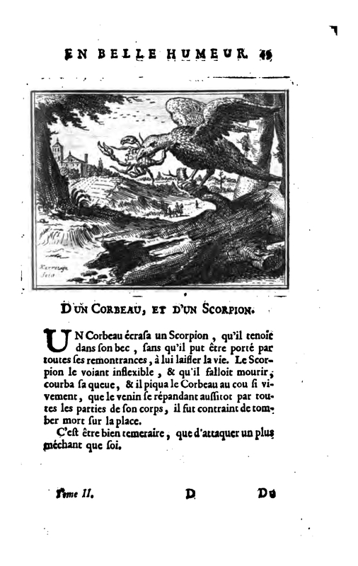 D'un Corbeau, et d'un Scorpion