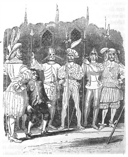 [Gulliver arrives at the Palace at Glubbdubdrib]