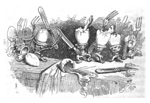[Cracking eggs depicting religious wars]