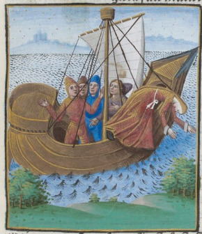 [Hippo Throws Herself off a Ship to Protect her Chastity]