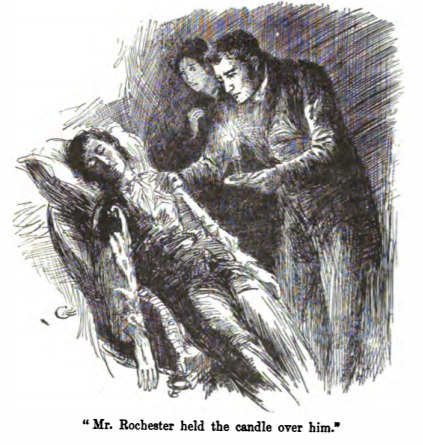 “Mr. Rochester held the candle over him.”