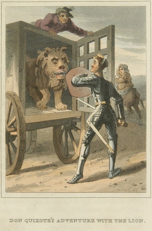 Don Quixote's adventure with the lion