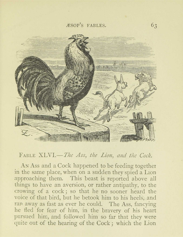 The Ass, the Lion, and the Cock