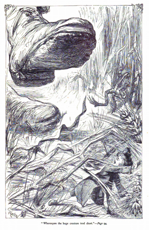 “Whereupon the huge creature trod short.” - Page 94