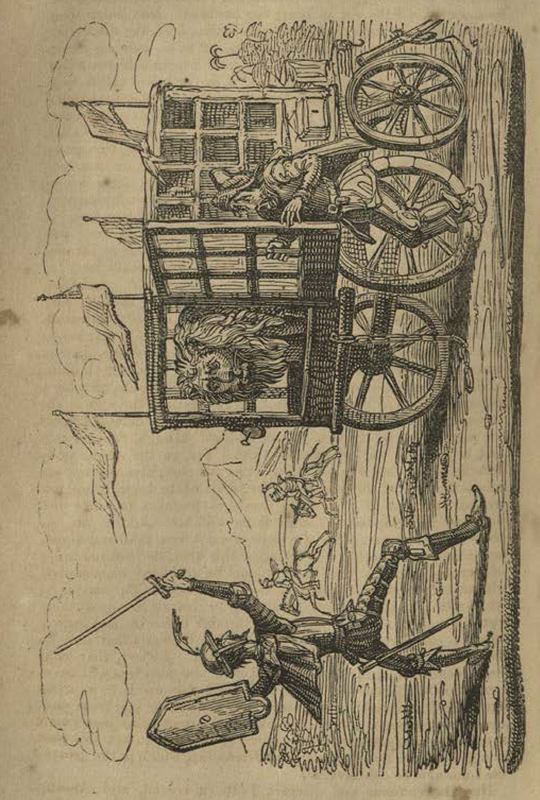 [Don Quixote Faces off Against the Lion]