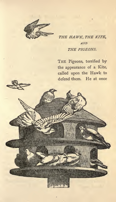 THE HAWK THE KITE AND THE PIGEON
