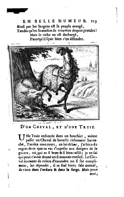 D’un Cheval. Et d’un Truie