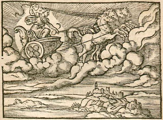 Phaeton zündt die ober und under Welt an