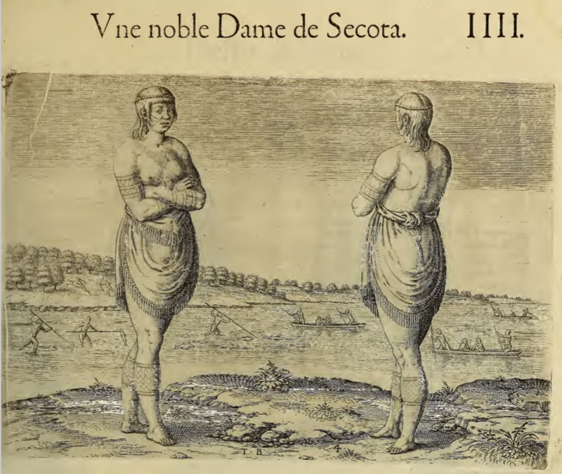 Une noble Dame de Secota. IIII.