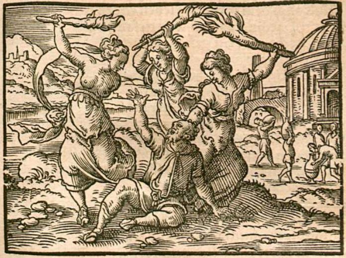 Pentheus von Bacchus zerrissen