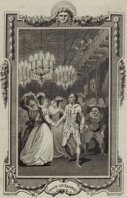 [Don Quixote dancing with Don Antonio Moreno's wife]