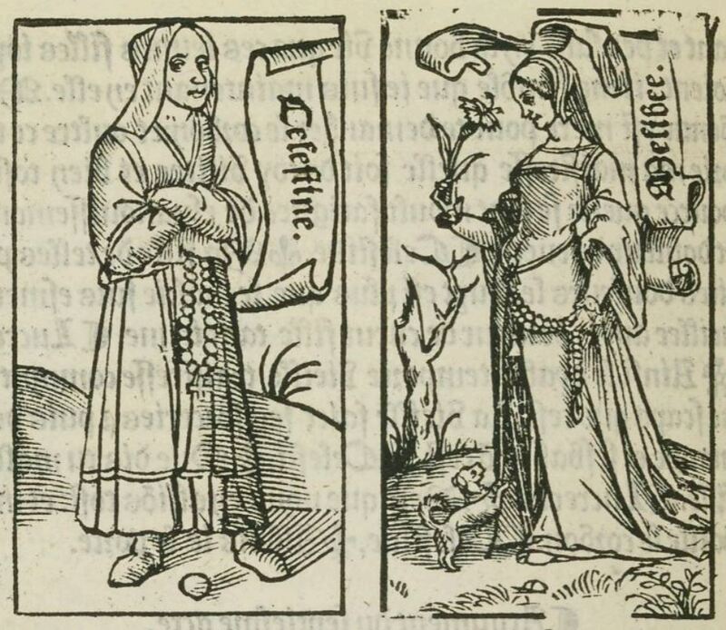 [Act X (Mislabeled as ‘Septiesme acte’/Seventh Act) – Celestina and Melibea]