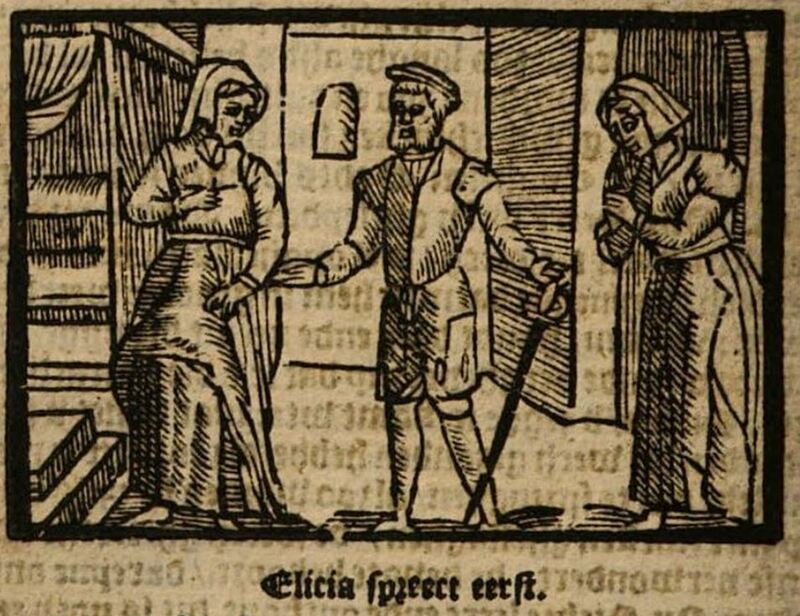 [Act XVIII] Elicia spreect eerst.