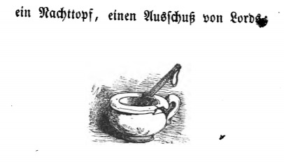 ein Nachttopf, einen Ausschuß von Lords