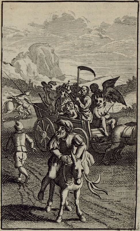 [Encounter with the cart of actors]