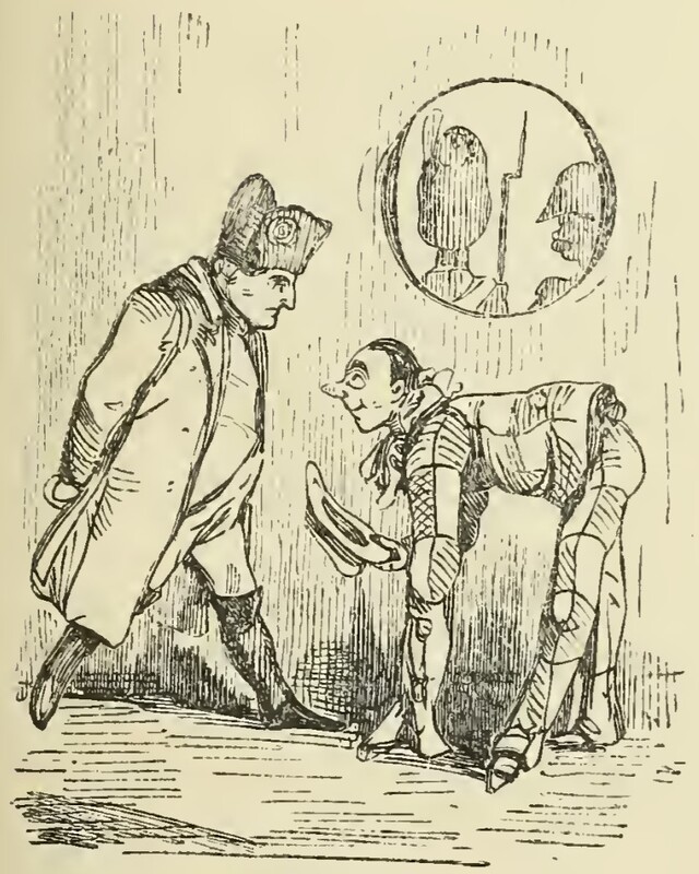 [Vanity Fair Vol. I Chapter XVIII Inhabited Initial]