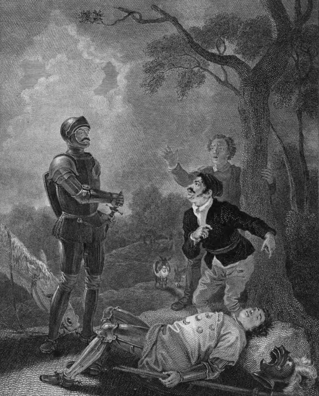 Don Quixote Victory over the Knight of the Wood