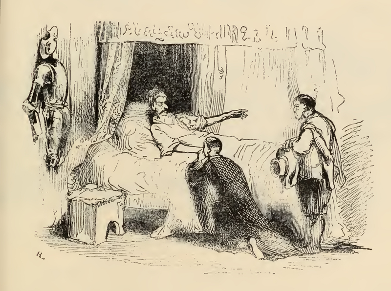 [Of How the Bachelor Sampson Carrasco Kissed Don Quixote's Hand]