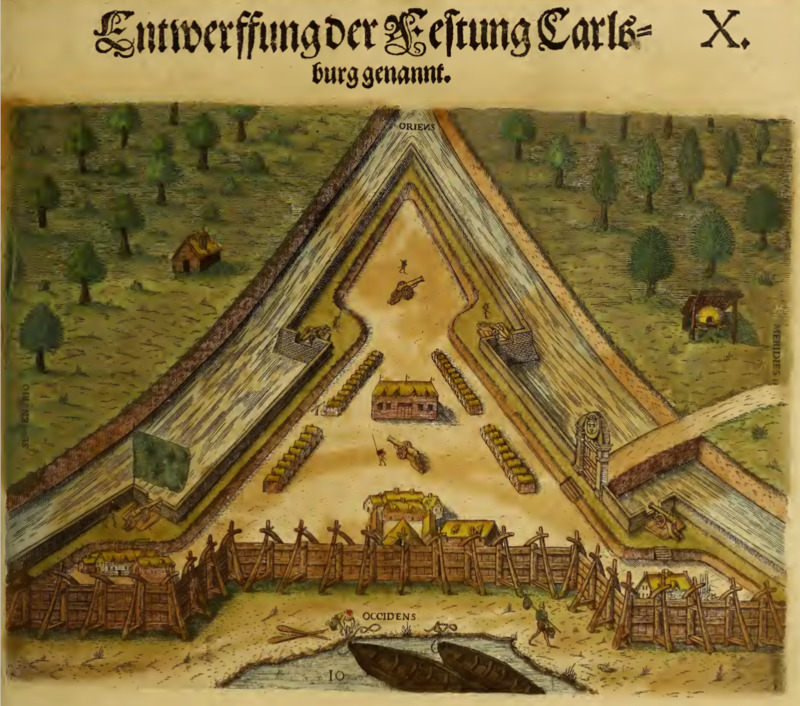 Entwerffung der Festung Carlsburg gennant. X.