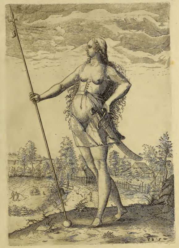Pourtraict d’une Femme voisine des Pictes. V.